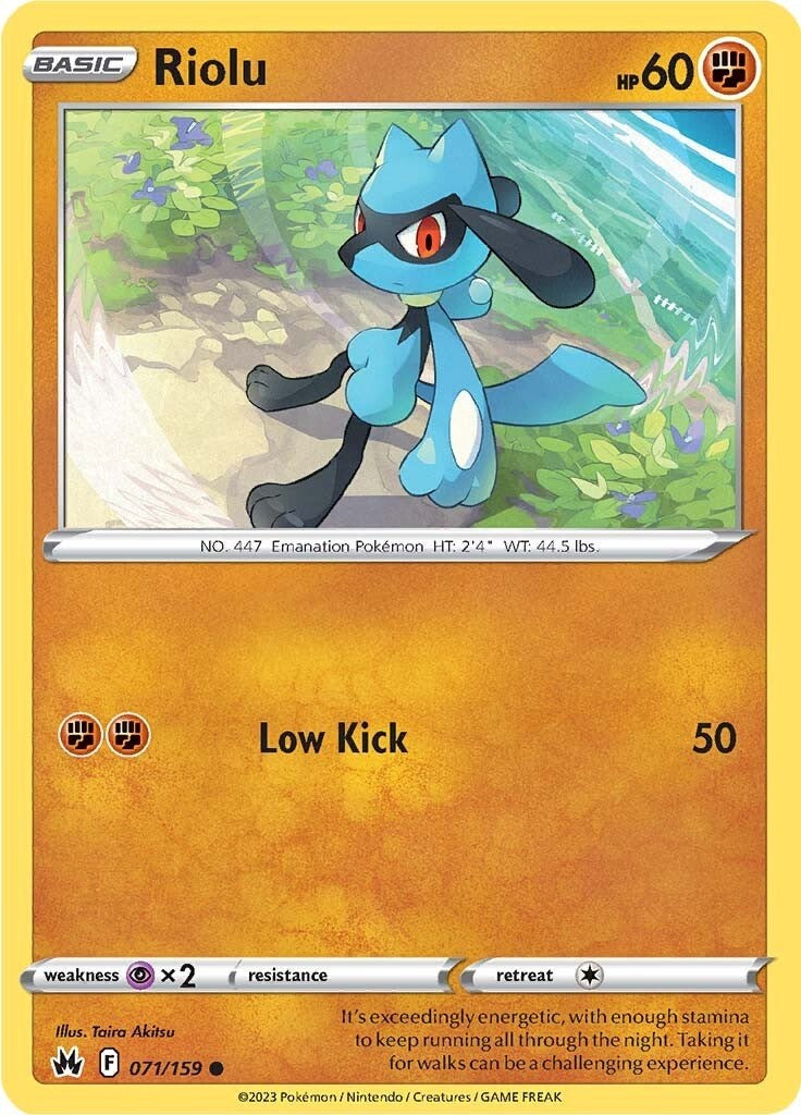 Riolu (071/159) [Sword & Shield: Crown Zenith] | Jomio and Rueliete's Cards and Comics