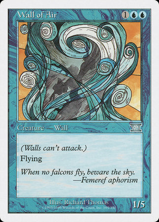 Wall of Air [Classic Sixth Edition] | Jomio and Rueliete's Cards and Comics