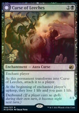 Curse of Leeches // Leeching Lurker [Innistrad: Midnight Hunt Prerelease Promos] | Jomio and Rueliete's Cards and Comics