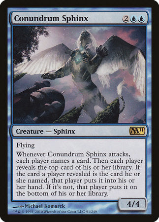 Conundrum Sphinx [Magic 2011] | Jomio and Rueliete's Cards and Comics
