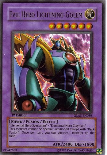 Evil Hero Lightning Golem [GLAS-EN039] Ultra Rare | Jomio and Rueliete's Cards and Comics