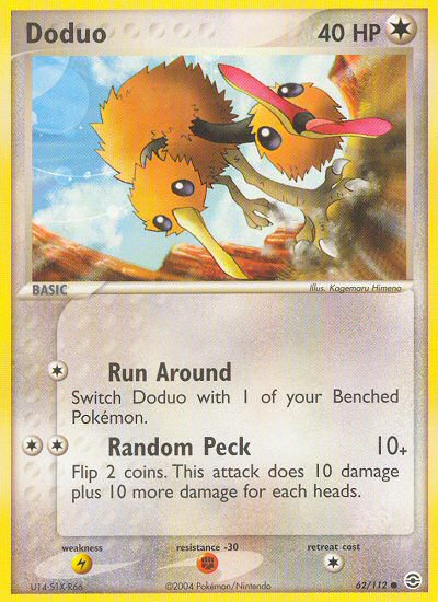 Doduo (62/112) [EX: FireRed & LeafGreen] | Jomio and Rueliete's Cards and Comics