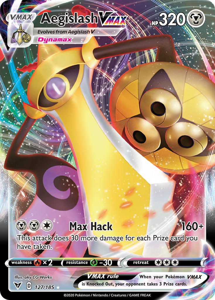 Aegislash VMAX (127/185) [Sword & Shield: Vivid Voltage] | Jomio and Rueliete's Cards and Comics