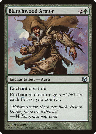 Blanchwood Armor [Duels of the Planeswalkers] | Jomio and Rueliete's Cards and Comics