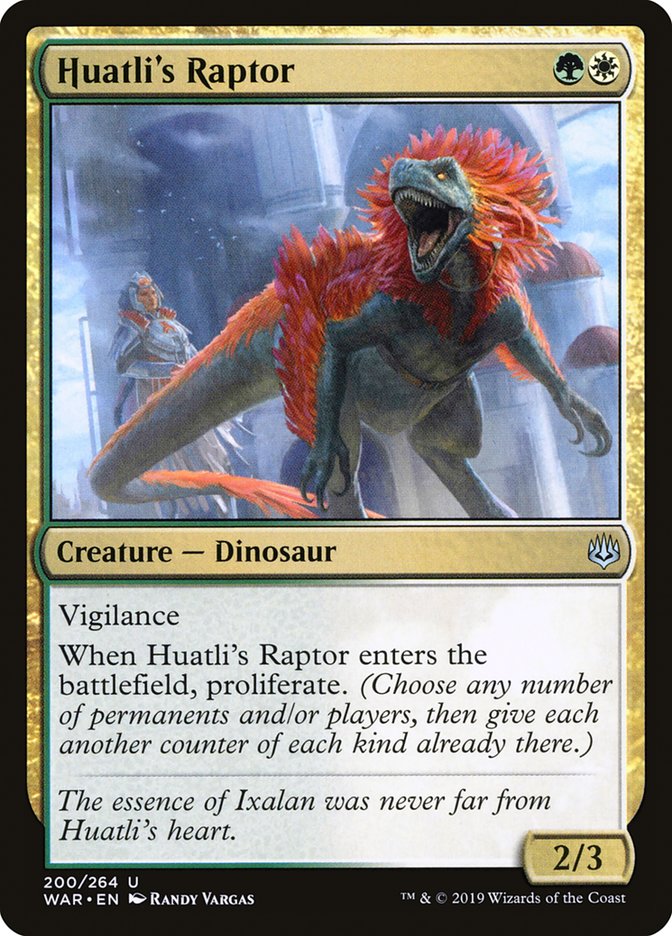 Huatli's Raptor [War of the Spark] | Jomio and Rueliete's Cards and Comics