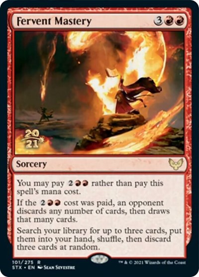 Fervent Mastery [Strixhaven: School of Mages Prerelease Promos] | Jomio and Rueliete's Cards and Comics