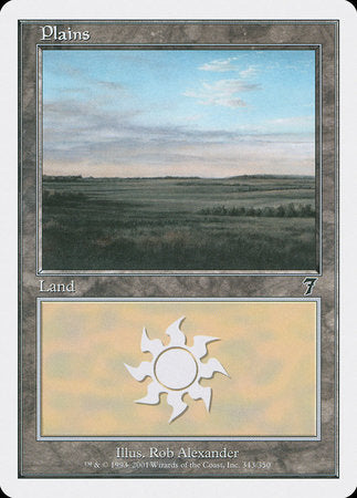 Plains (343) [Seventh Edition] | Jomio and Rueliete's Cards and Comics