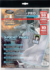 Ultra PRO: Platinum Hologram 9-Pocket Pages - 11-Holes (10-Pack) | Jomio and Rueliete's Cards and Comics