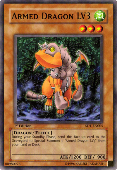 Armed Dragon LV3 [SD1-EN005] Common | Jomio and Rueliete's Cards and Comics