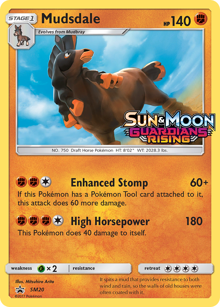 Mudsdale (SM20) [Sun & Moon: Black Star Promos] | Jomio and Rueliete's Cards and Comics