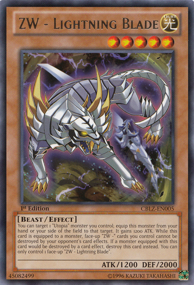 ZW - Lightning Blade [CBLZ-EN005] Rare | Jomio and Rueliete's Cards and Comics