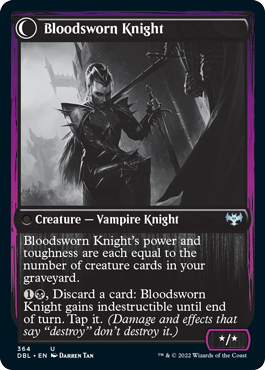 Bloodsworn Squire // Bloodsworn Knight [Innistrad: Double Feature] | Jomio and Rueliete's Cards and Comics