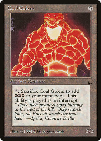 Coal Golem [The Dark] | Jomio and Rueliete's Cards and Comics