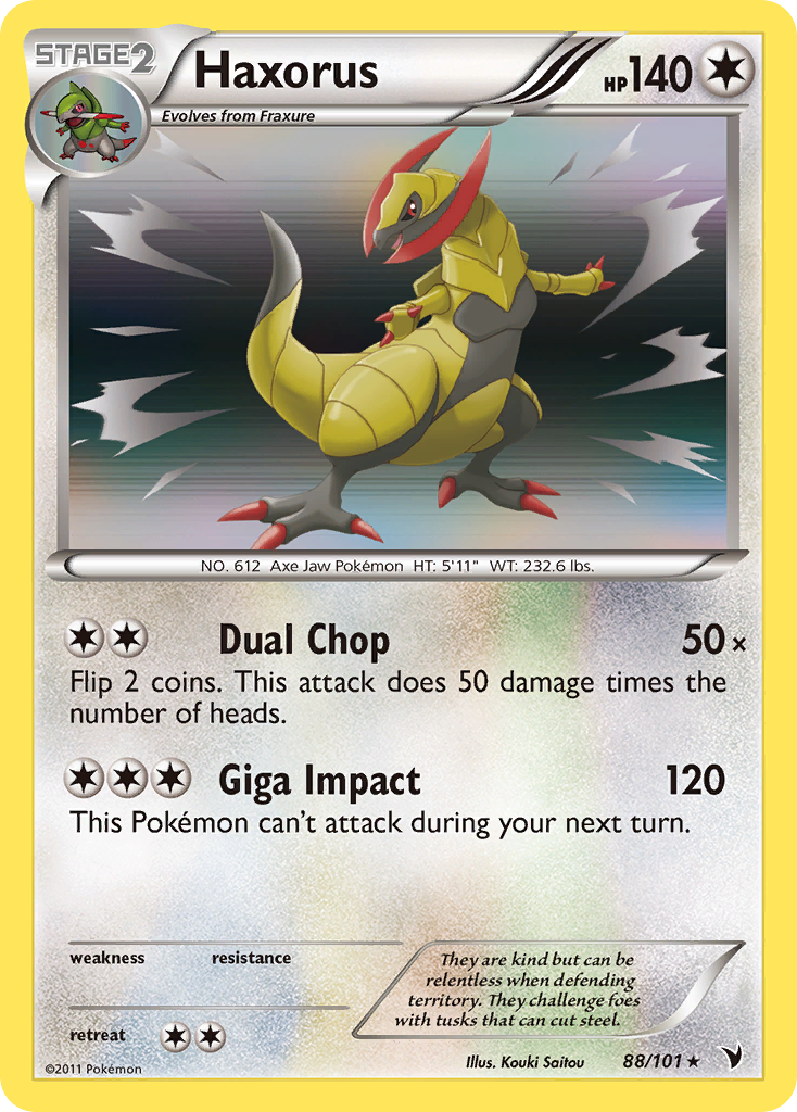 Haxorus (88/101) [Black & White: Noble Victories] | Jomio and Rueliete's Cards and Comics