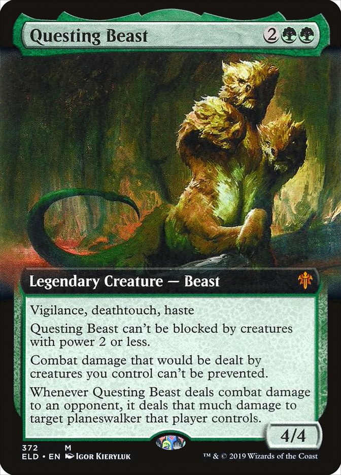 Questing Beast (Extended Art) [Throne of Eldraine] | Jomio and Rueliete's Cards and Comics