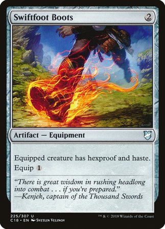 Swiftfoot Boots [Commander 2018] | Jomio and Rueliete's Cards and Comics