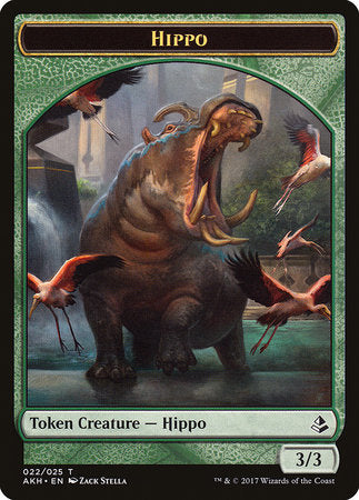 Hippo Token [Amonkhet Tokens] | Jomio and Rueliete's Cards and Comics