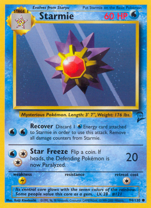 Starmie (94/130) [Base Set 2] | Jomio and Rueliete's Cards and Comics