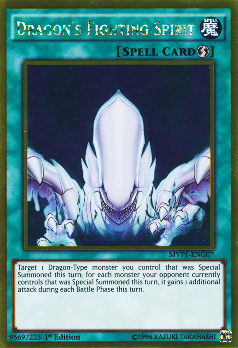 Dragon's Fighting Spirit [MVP1-ENG07] Gold Rare | Jomio and Rueliete's Cards and Comics