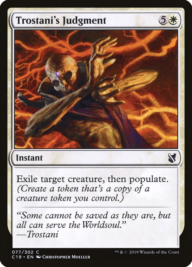Trostani's Judgment [Commander 2019] | Jomio and Rueliete's Cards and Comics