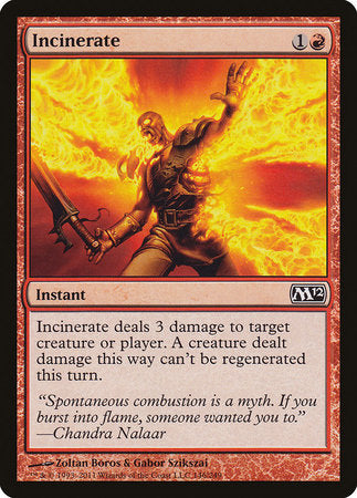 Incinerate [Magic 2012] | Jomio and Rueliete's Cards and Comics
