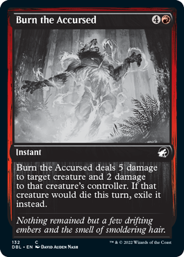 Burn the Accursed [Innistrad: Double Feature] | Jomio and Rueliete's Cards and Comics