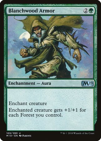 Blanchwood Armor [Core Set 2019] | Jomio and Rueliete's Cards and Comics