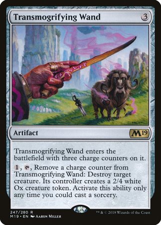 Transmogrifying Wand [Core Set 2019] | Jomio and Rueliete's Cards and Comics