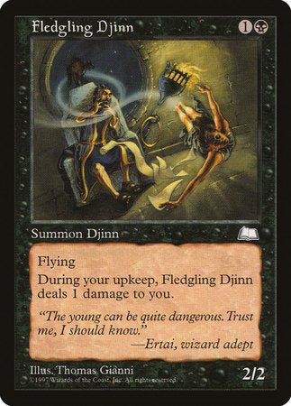 Fledgling Djinn [Weatherlight] | Jomio and Rueliete's Cards and Comics