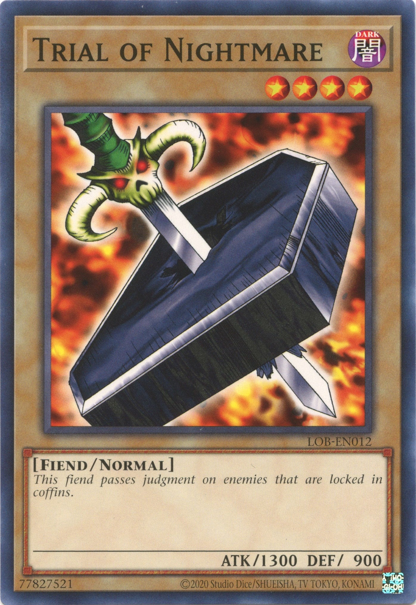 Trial of Nightmare (25th Anniversary) [LOB-EN012] Common | Jomio and Rueliete's Cards and Comics