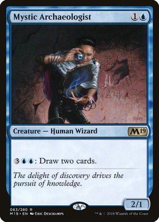 Mystic Archaeologist [Core Set 2019] | Jomio and Rueliete's Cards and Comics