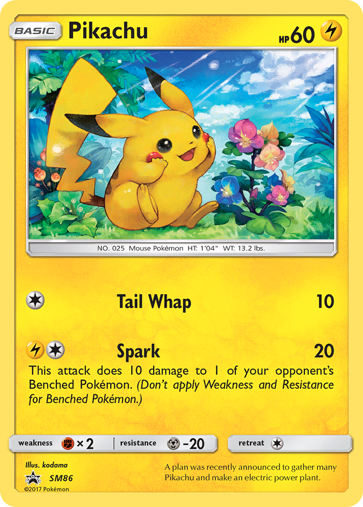 Pikachu (SM86) [Sun & Moon: Black Star Promos] | Jomio and Rueliete's Cards and Comics
