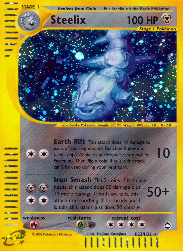 Steelix (H23/H32) [Aquapolis] | Jomio and Rueliete's Cards and Comics