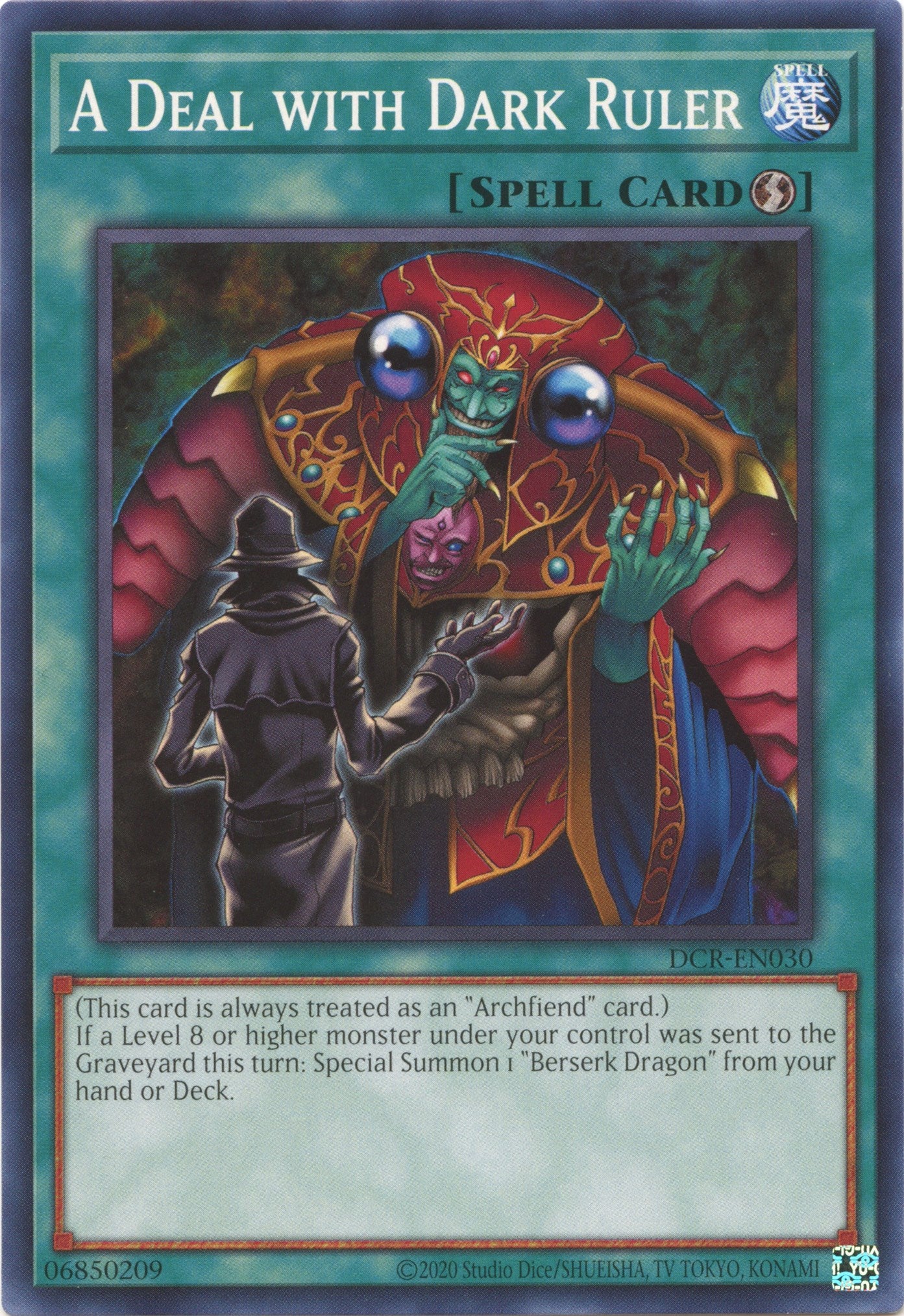 A Deal with Dark Ruler (25th Anniversary) [DCR-EN030] Common | Jomio and Rueliete's Cards and Comics