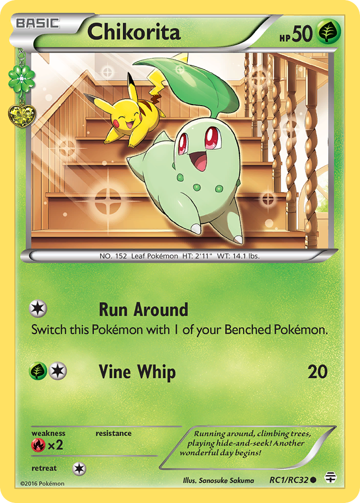 Chikorita (RC1/RC32) [XY: Generations] | Jomio and Rueliete's Cards and Comics