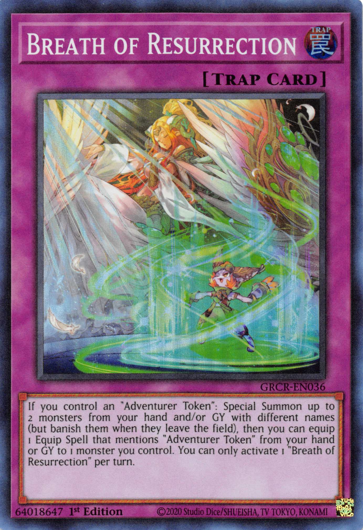 Breath of Resurrection [GRCR-EN036] Super Rare | Jomio and Rueliete's Cards and Comics