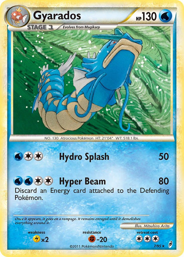 Gyarados (7/95) [HeartGold & SoulSilver: Call of Legends] | Jomio and Rueliete's Cards and Comics
