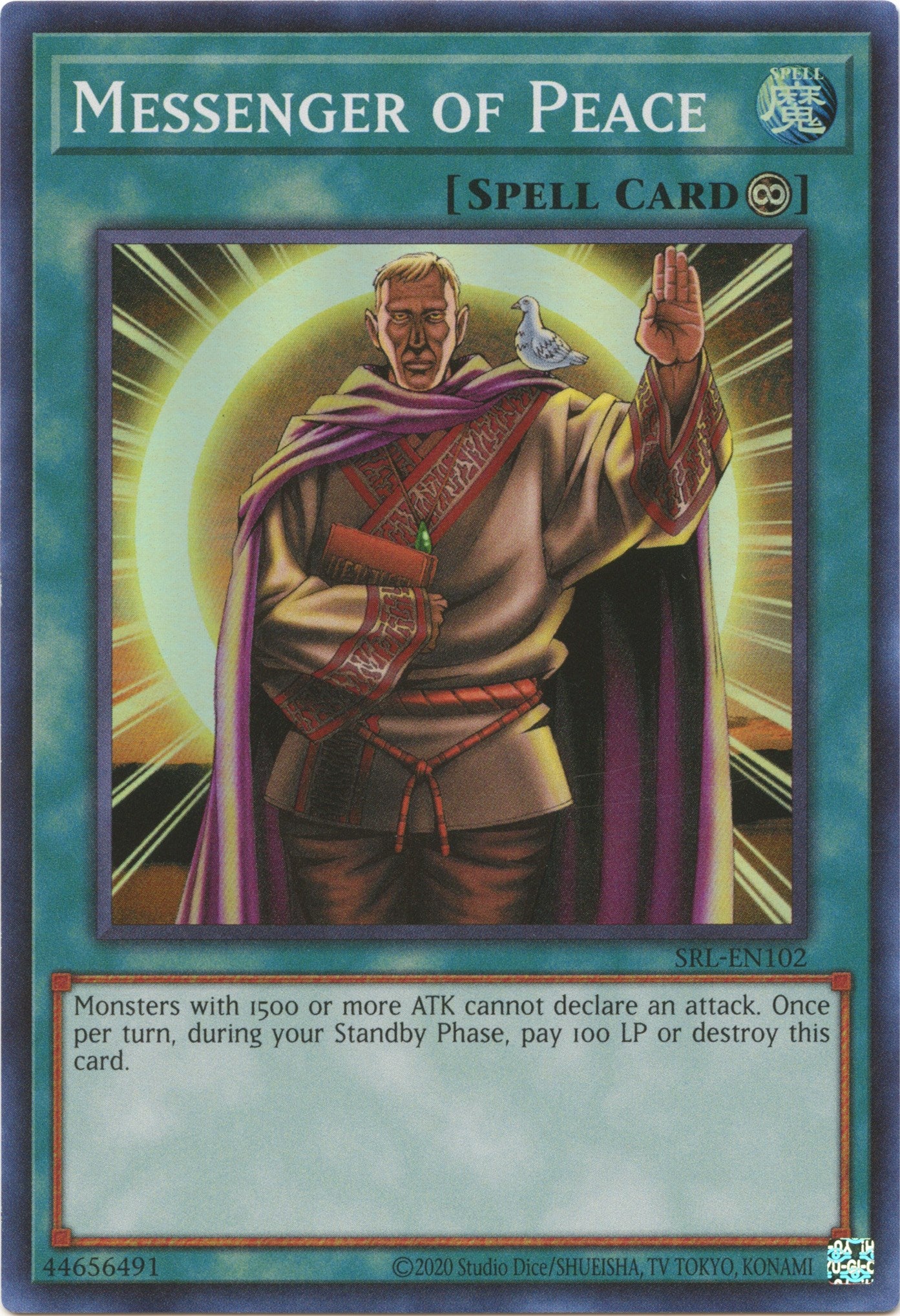 Messenger of Peace (25th Anniversary) [SRL-EN102] Super Rare | Jomio and Rueliete's Cards and Comics