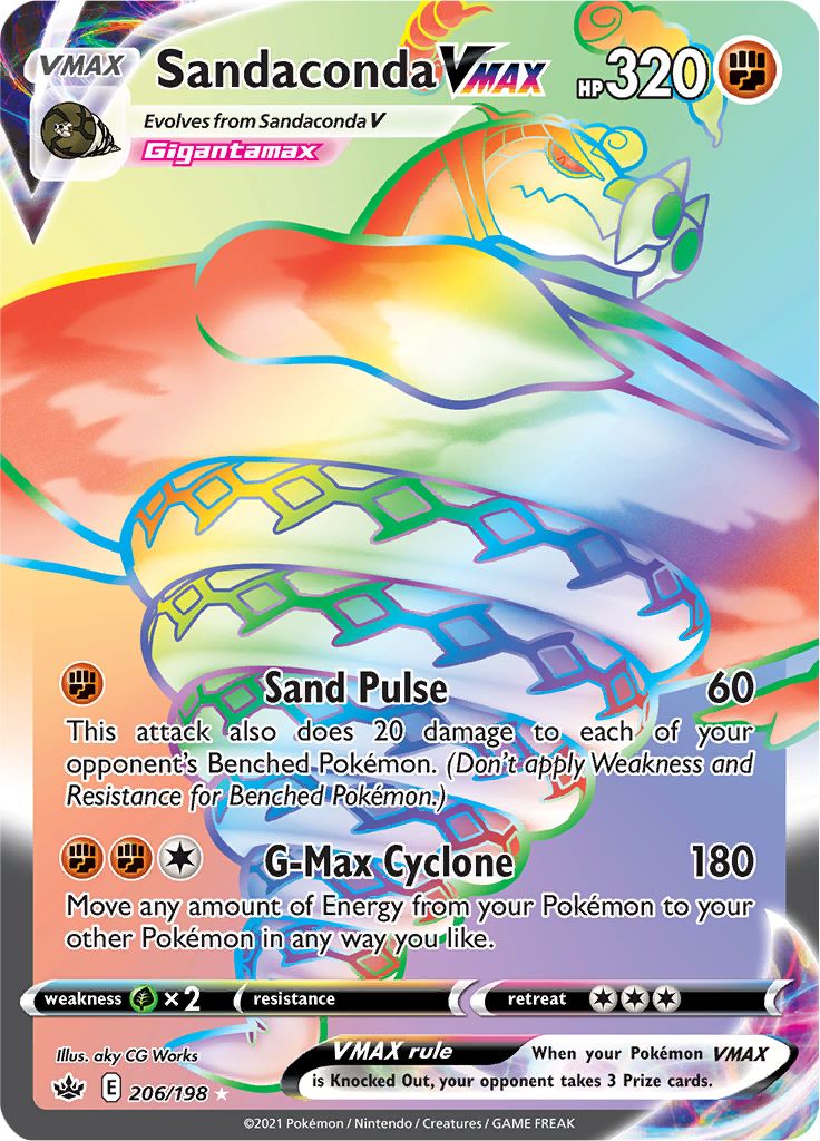 Sandaconda VMAX (206/198) [Sword & Shield: Chilling Reign] | Jomio and Rueliete's Cards and Comics