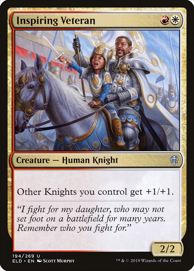 Inspiring Veteran [Throne of Eldraine] | Jomio and Rueliete's Cards and Comics