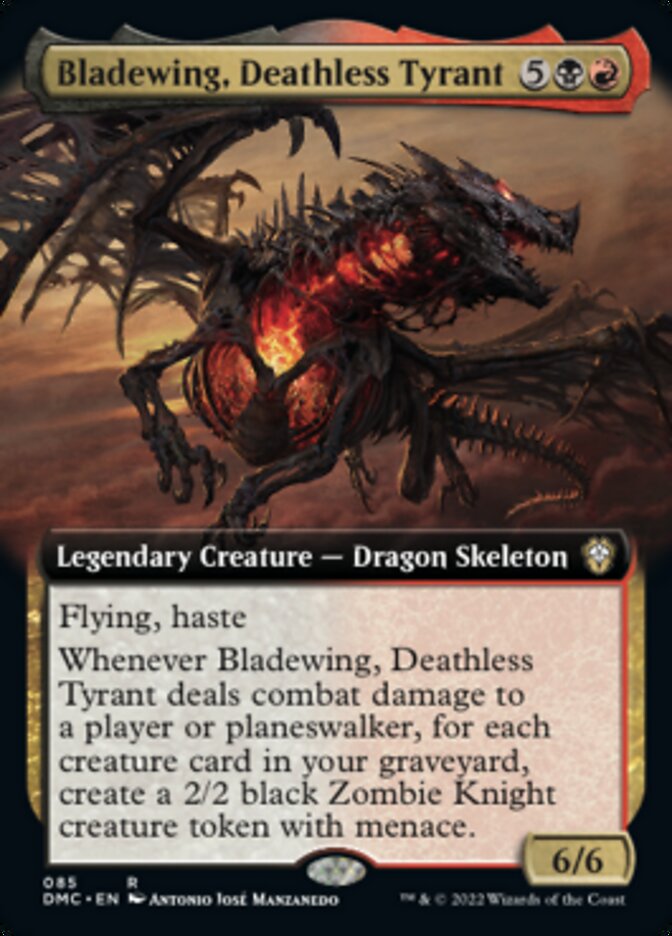 Bladewing, Deathless Tyrant (Extended Art) [Dominaria United Commander] | Jomio and Rueliete's Cards and Comics