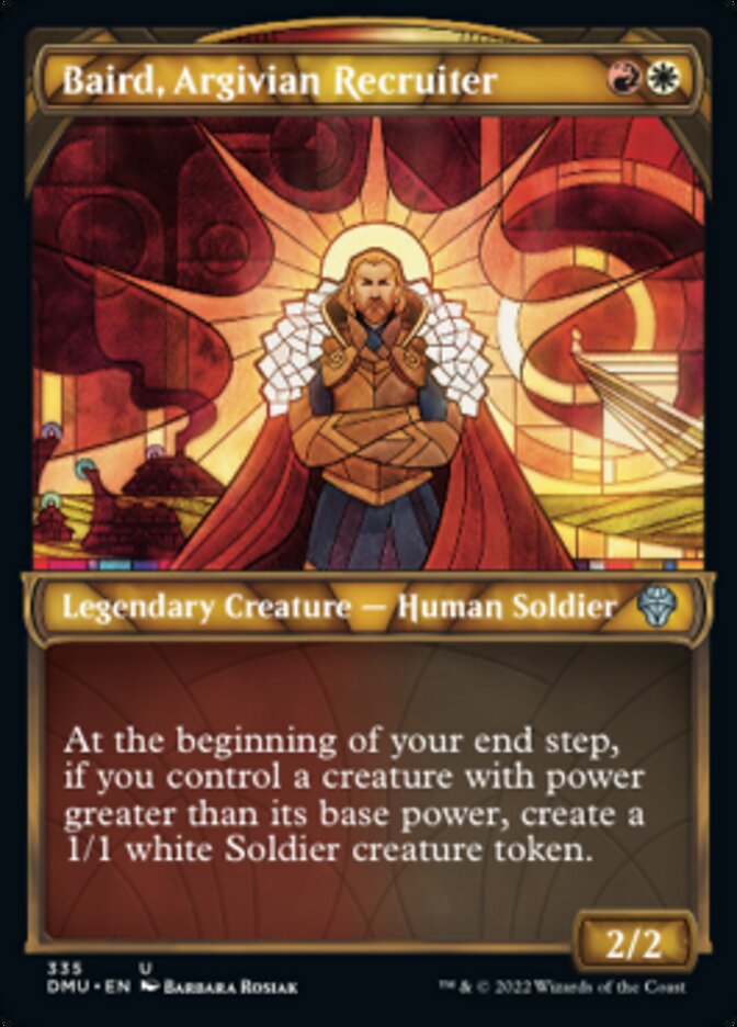 Baird, Argivian Recruiter (Showcase Textured) [Dominaria United] | Jomio and Rueliete's Cards and Comics