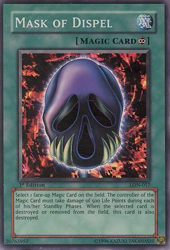 Mask of Dispel [LON-017] Super Rare | Jomio and Rueliete's Cards and Comics