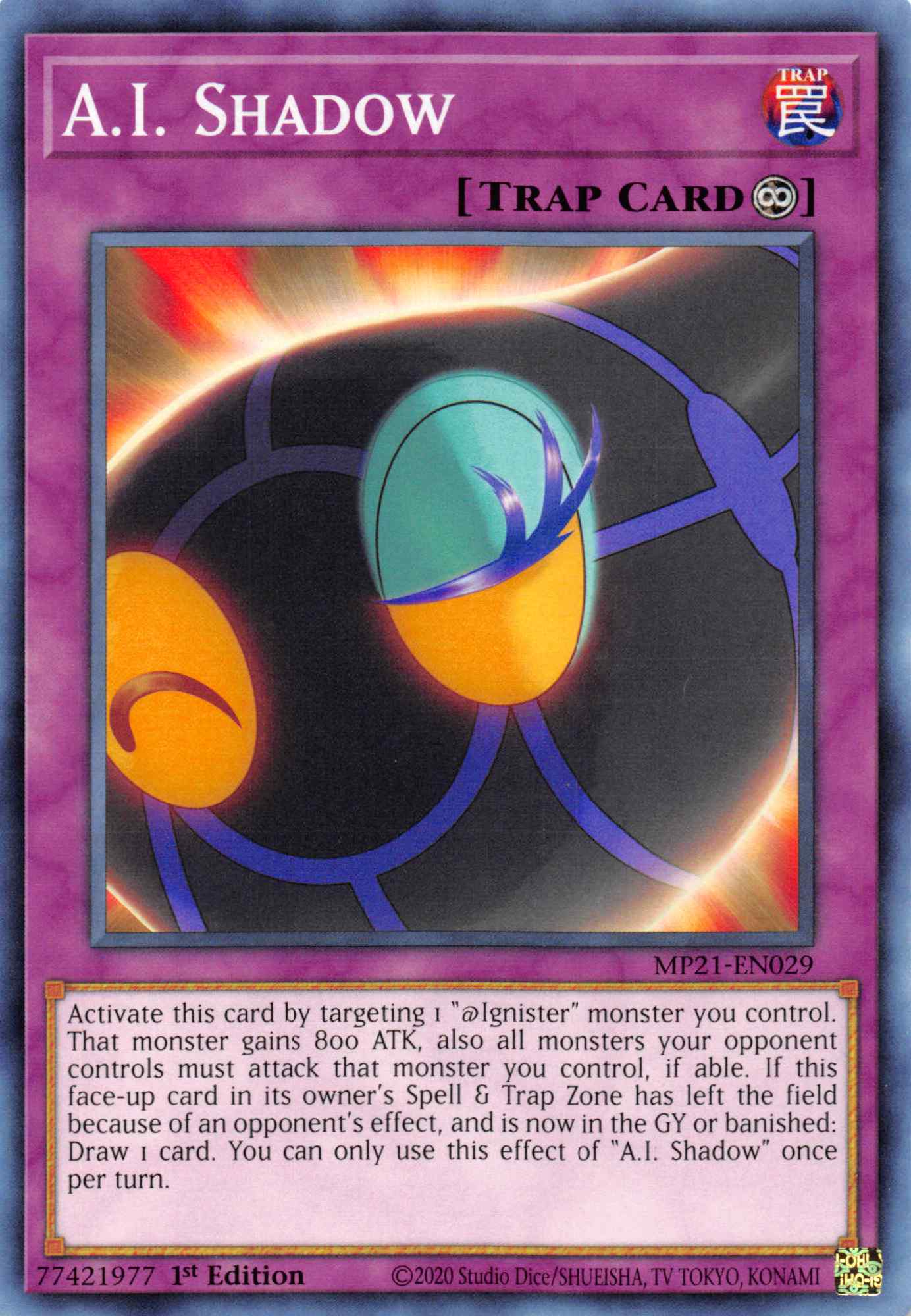 A.I. Shadow [MP21-EN029] Common | Jomio and Rueliete's Cards and Comics
