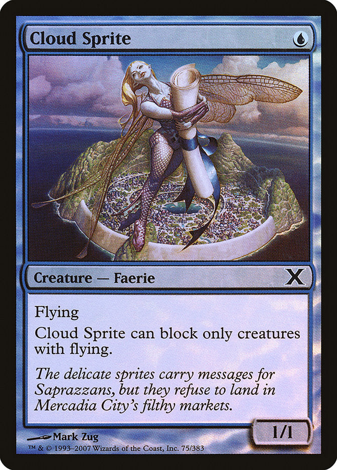Cloud Sprite (Premium Foil) [Tenth Edition] | Jomio and Rueliete's Cards and Comics
