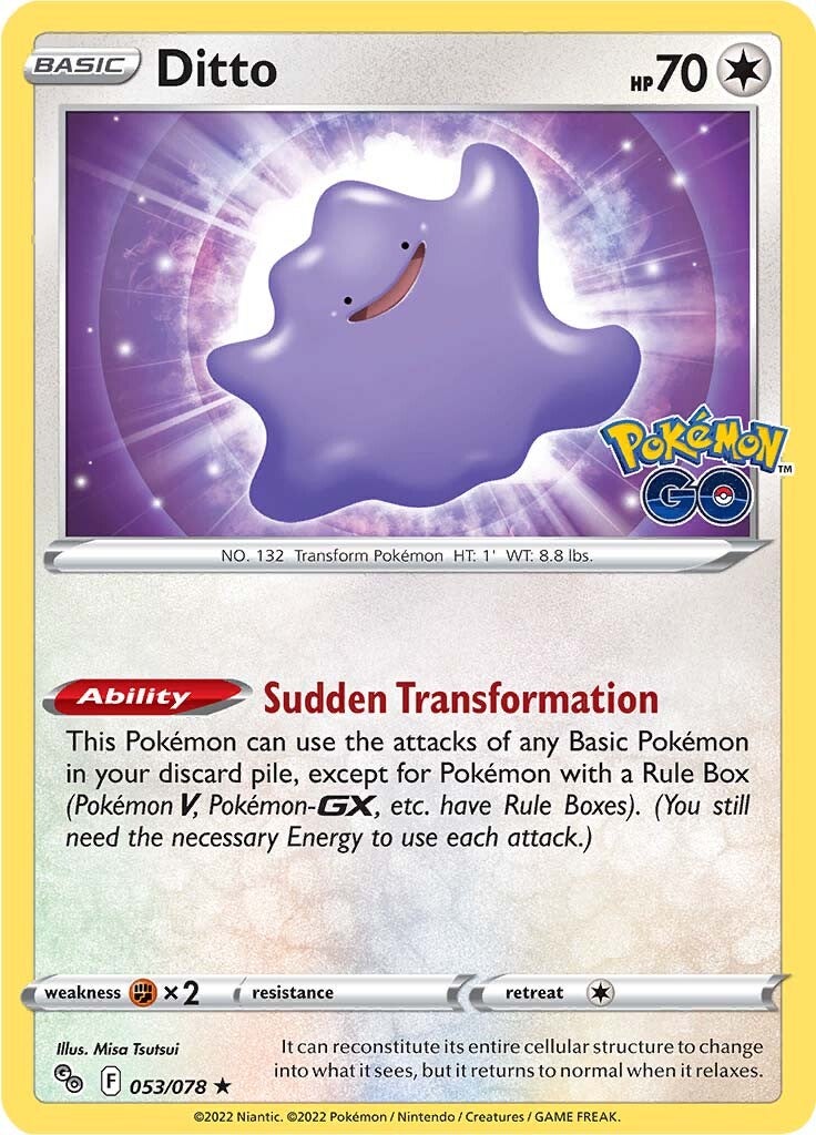 Ditto (053/078) [Pokémon GO] | Jomio and Rueliete's Cards and Comics