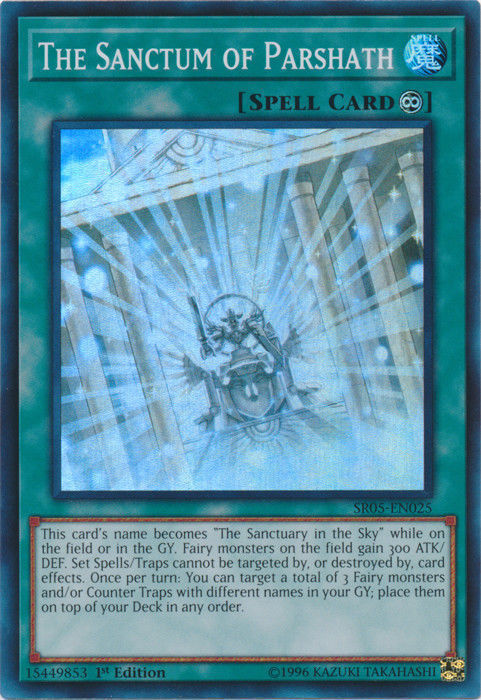 The Sanctum of Parshath [SR05-EN025] Super Rare | Jomio and Rueliete's Cards and Comics