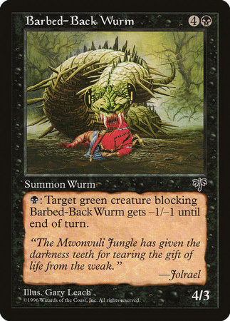 Barbed-Back Wurm [Mirage] | Jomio and Rueliete's Cards and Comics