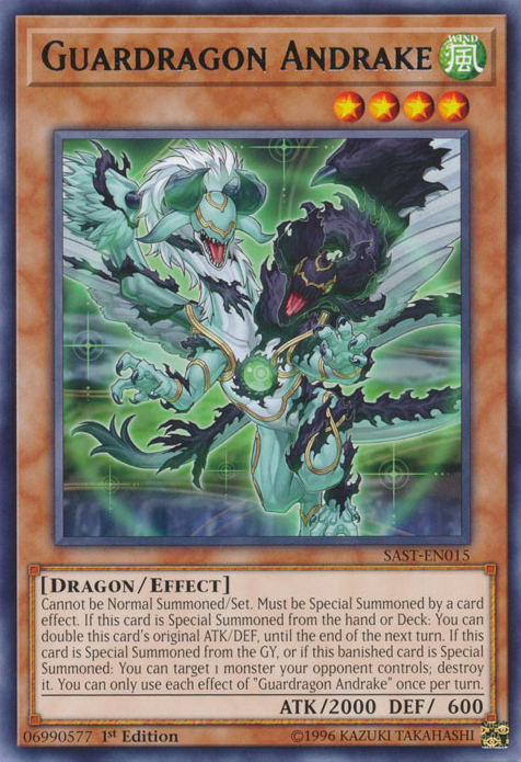 Guardragon Andrake [SAST-EN015] Rare | Jomio and Rueliete's Cards and Comics