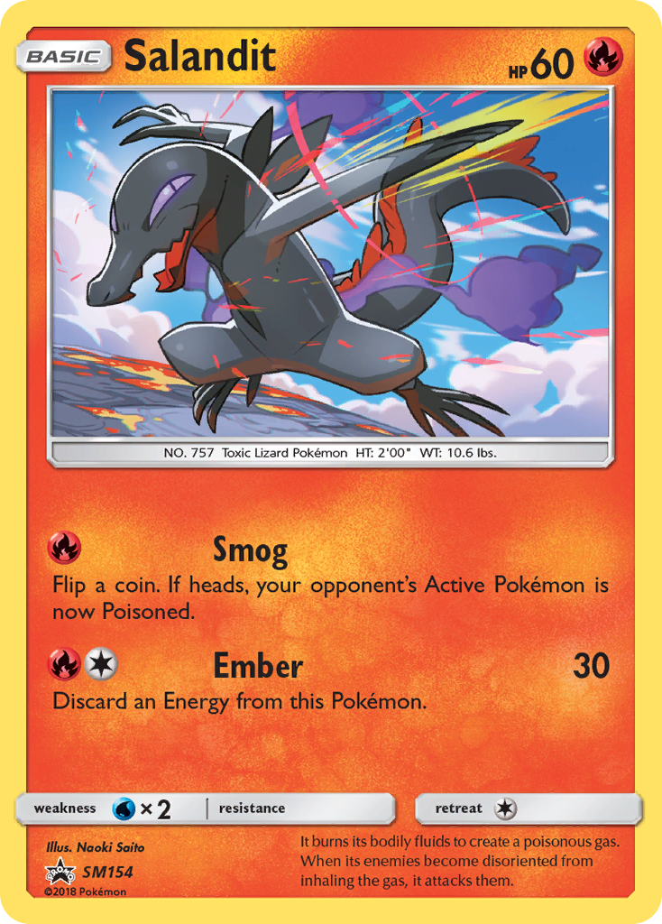 Salandit (SM154) [Sun & Moon: Black Star Promos] | Jomio and Rueliete's Cards and Comics